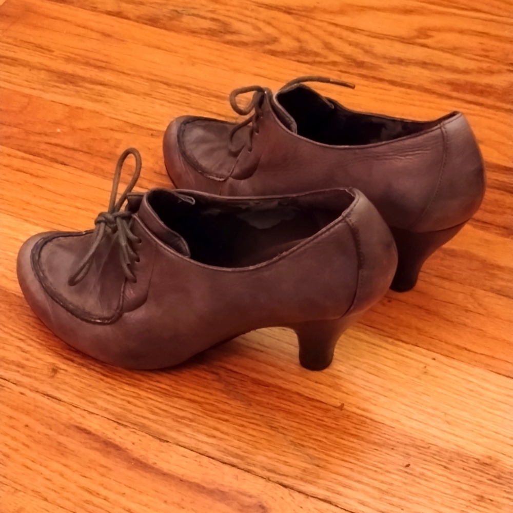 Biviel Anthropologie lace up pumps
